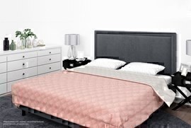 Покрывало ультрастеп однотонное полисатин Бояртекс, 14-1418, персиковый<14-1418, 210*240, Евро-макси, персиковый>