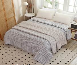 Покрывало хлопковое 46..317 7Я, 4608317, темно-серый