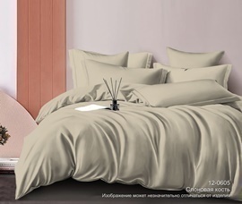 КПБ с простыней сатин однотонный Люксор